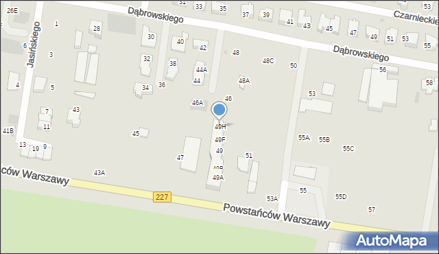 Pruszcz Gdański, Powstańców Warszawy, 49H, mapa Pruszcz Gdański