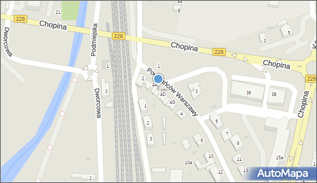 Pruszcz Gdański, Powstańców Warszawy, 4C, mapa Pruszcz Gdański