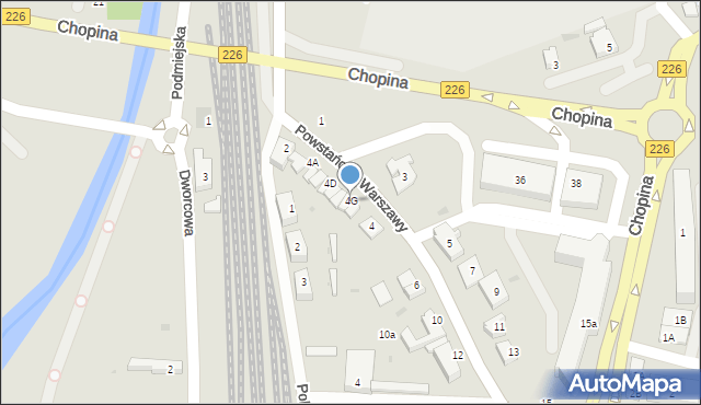 Pruszcz Gdański, Powstańców Warszawy, 4G, mapa Pruszcz Gdański