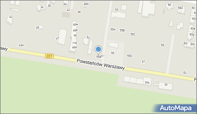 Pruszcz Gdański, Powstańców Warszawy, 53A, mapa Pruszcz Gdański