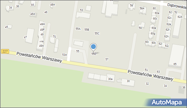 Pruszcz Gdański, Powstańców Warszawy, 55D, mapa Pruszcz Gdański