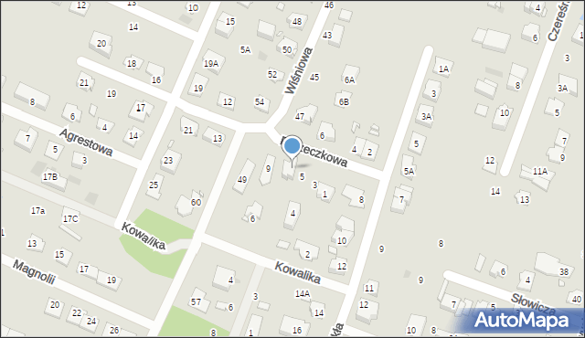 Pruszków, Porzeczkowa, 7, mapa Pruszków