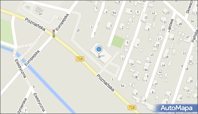 Pruszków, Poznańska, 18, mapa Pruszków