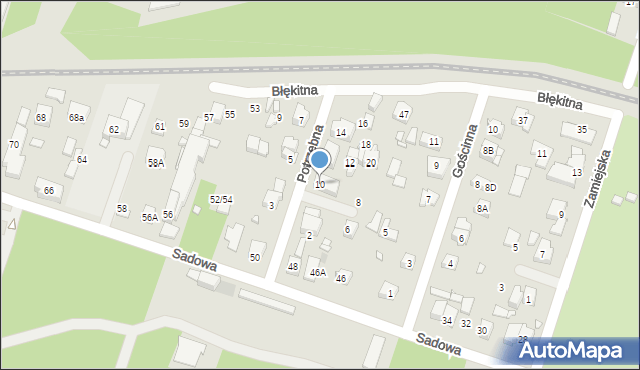 Pruszków, Potrzebna, 10, mapa Pruszków