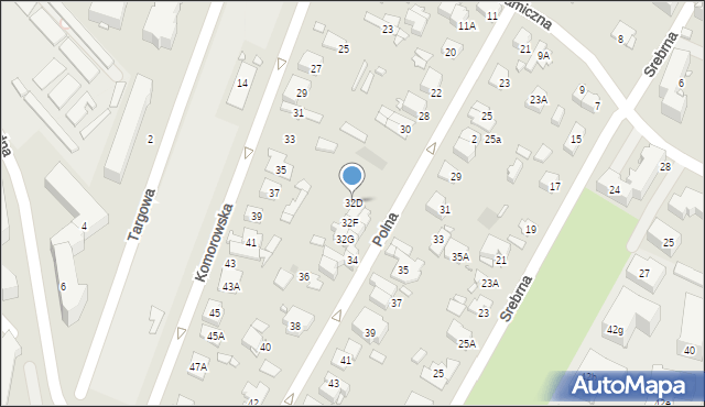 Pruszków, Polna, 32D, mapa Pruszków
