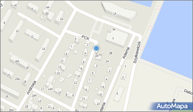 Pruszków, Polskiego Czerwonego Krzyża, 1A, mapa Pruszków