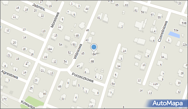 Pruszków, Podmokła, 6A, mapa Pruszków