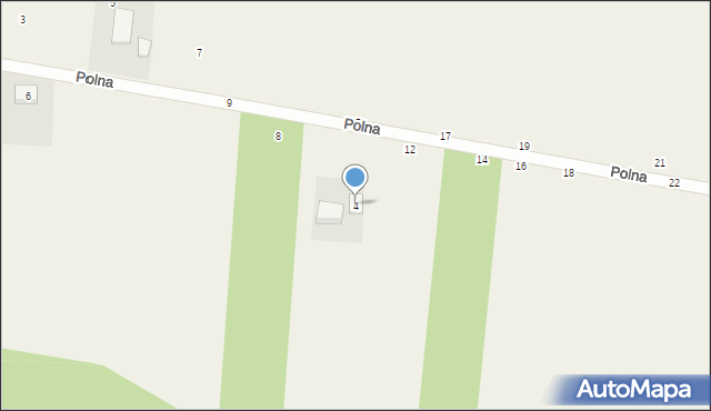 Pruszków, Polna, 4, mapa Pruszków