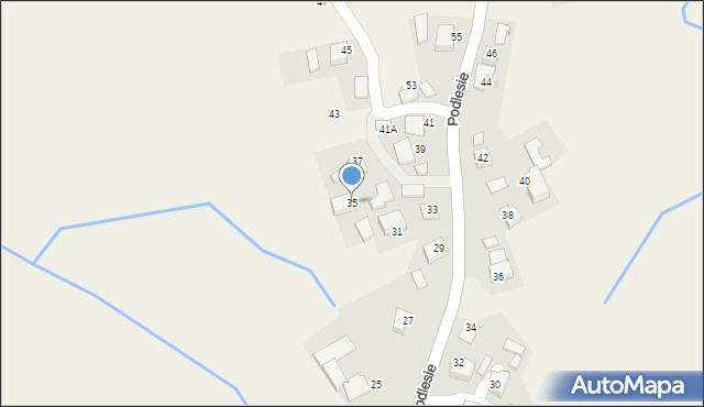 Przeciszów, Podlesie, 35, mapa Przeciszów