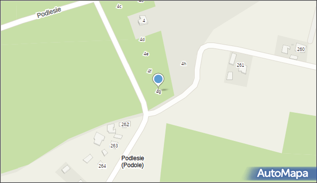 Przecław, Podlesie, 4g, mapa Przecław