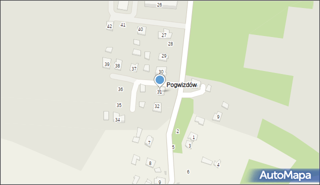 Przecław, Podzamcze, 31, mapa Przecław