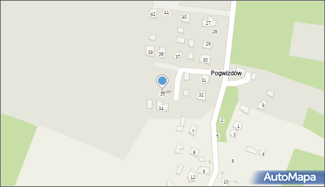 Przecław, Podzamcze, 35, mapa Przecław