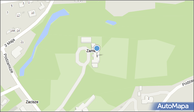 Przecław, Podzamcze, 8, mapa Przecław