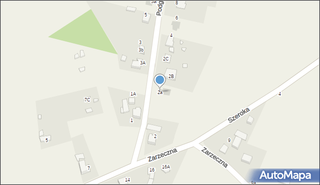 Przeczyce, Podgórna, 2a, mapa Przeczyce