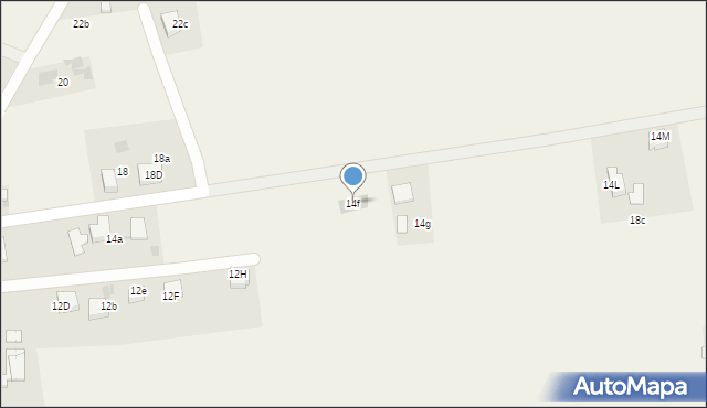 Przegędza, Powstańców, 14f, mapa Przegędza