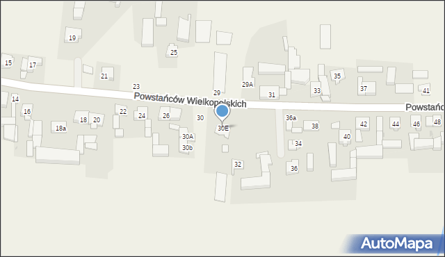 Przemęt, Powstańców Wielkopolskich, 30E, mapa Przemęt