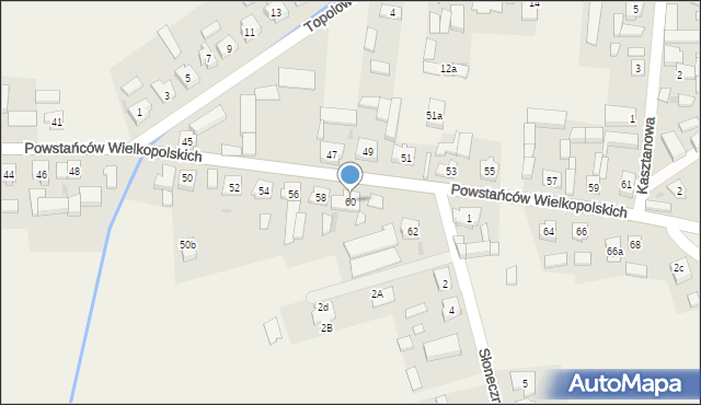 Przemęt, Powstańców Wielkopolskich, 60, mapa Przemęt