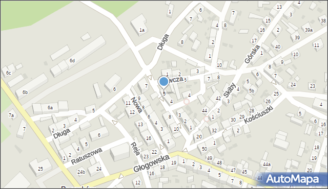 Przemków, Powstańców Styczniowych, 5, mapa Przemków