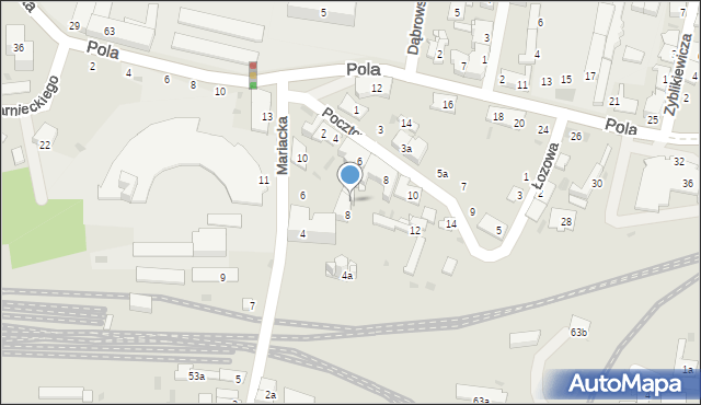 Przemyśl, Pocztowa, 6a, mapa Przemyśla