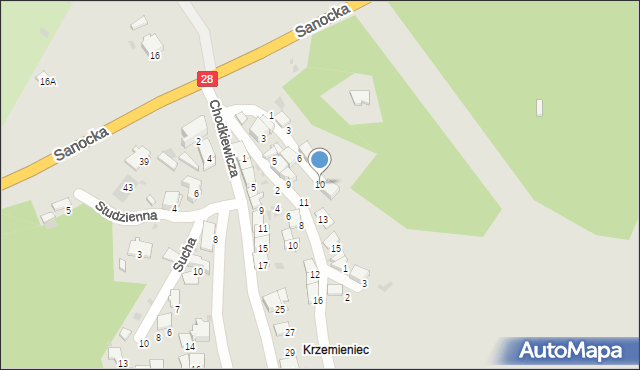 Przemyśl, Pod Trzema Krzyżami, 10, mapa Przemyśla