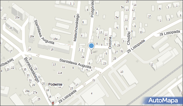 Przemyśl, Podgórska, 1, mapa Przemyśla