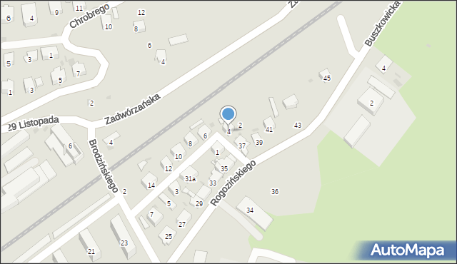 Przemyśl, Pogodna, 4, mapa Przemyśla