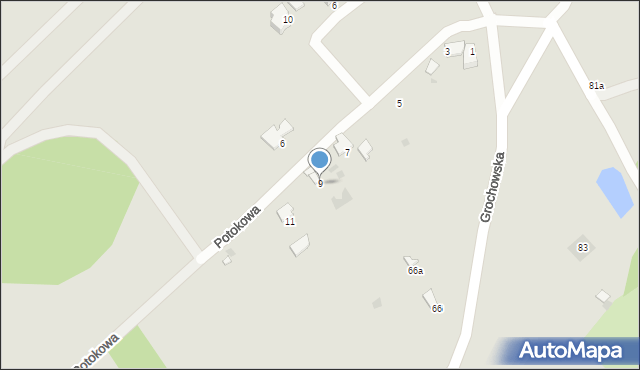 Przemyśl, Potokowa, 9, mapa Przemyśla