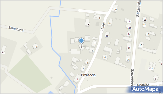 Przęsocin, Polna, 4, mapa Przęsocin