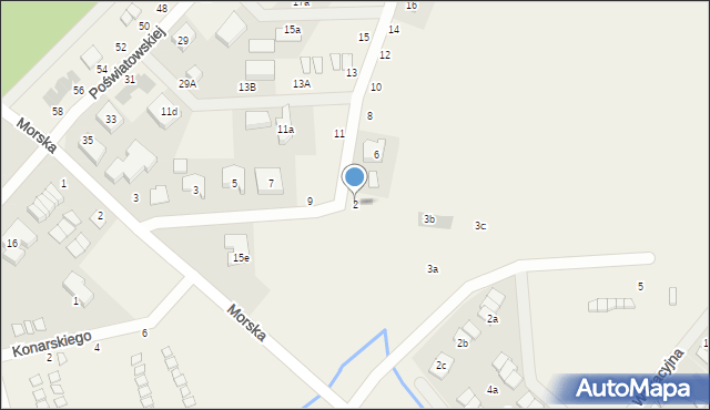 Przewłoka, Poświatowskiej Haliny, 2, mapa Przewłoka