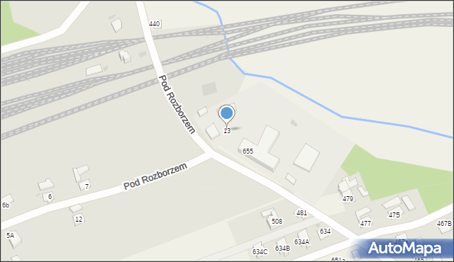 Przeworsk, Pod Rozborzem, 13, mapa Przeworsk