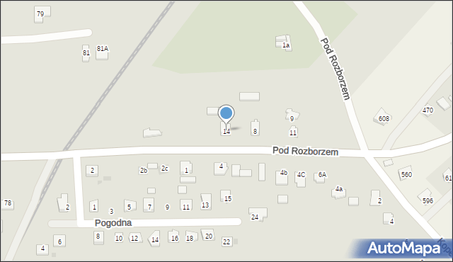 Przeworsk, Pod Rozborzem, 14, mapa Przeworsk