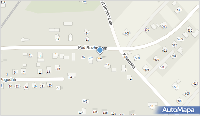 Przeworsk, Pod Rozborzem, 6A, mapa Przeworsk