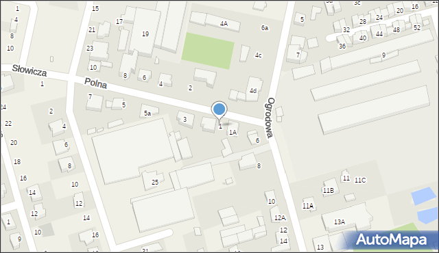 Przeźmierowo, Polna, 1, mapa Przeźmierowo