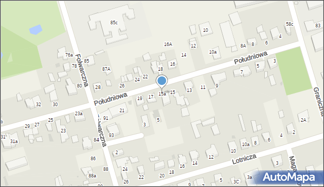 Przeźmierowo, Południowa, 15a, mapa Przeźmierowo