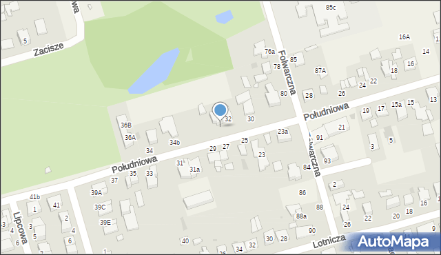 Przeźmierowo, Południowa, 32b, mapa Przeźmierowo