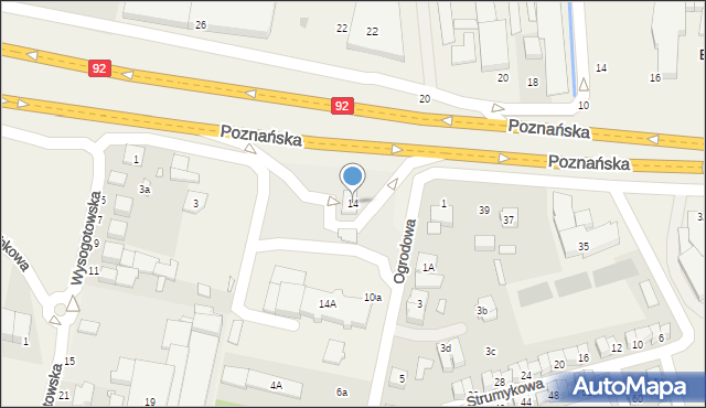 Przeźmierowo, Poznańska, 14, mapa Przeźmierowo