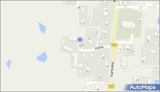 Przodkowo, Polna, 12, mapa Przodkowo