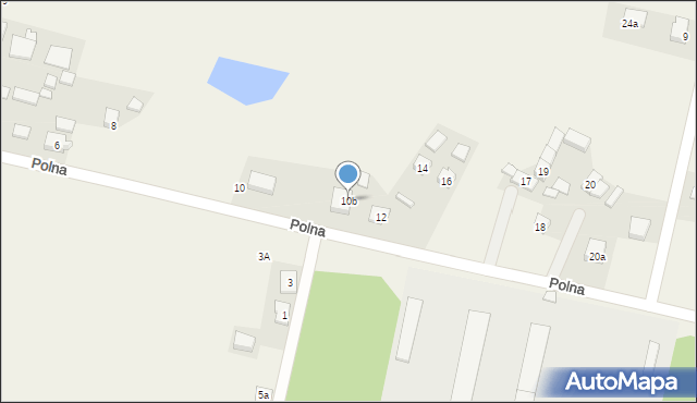 Przyborów, Polna, 10b, mapa Przyborów