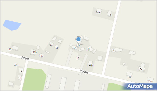 Przyborów, Polna, 19, mapa Przyborów