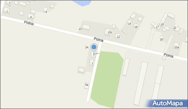 Przyborów, Polna, 3, mapa Przyborów