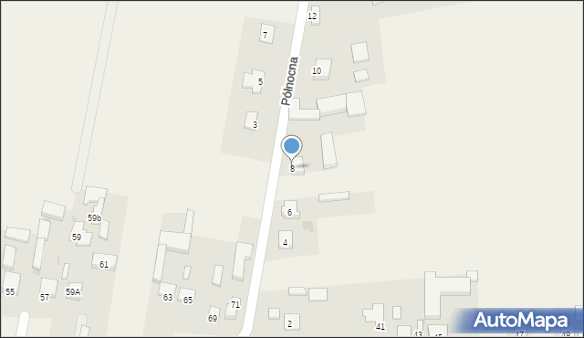 Przygłów, Północna, 8, mapa Przygłów
