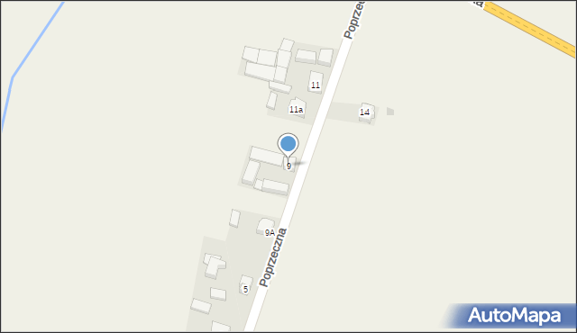 Przygłów, Poprzeczna, 9, mapa Przygłów