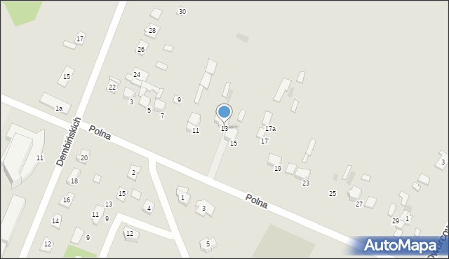 Przysucha, Polna, 13, mapa Przysucha