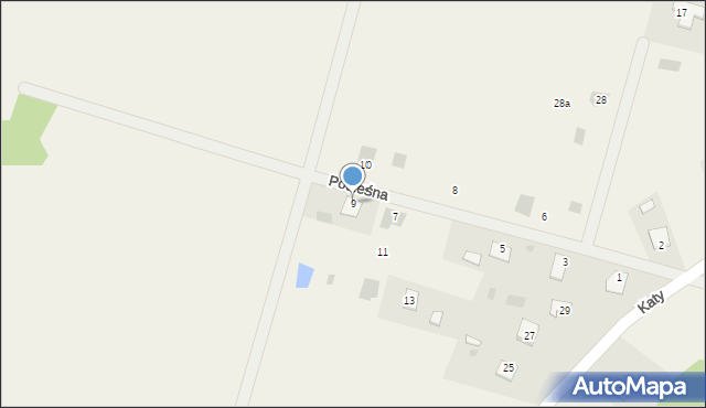 Przyszów, Podleśna, 9, mapa Przyszów