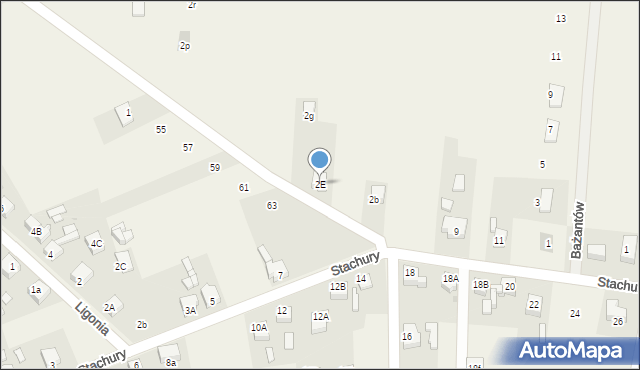 Przyszowice, Południowa, 2E, mapa Przyszowice
