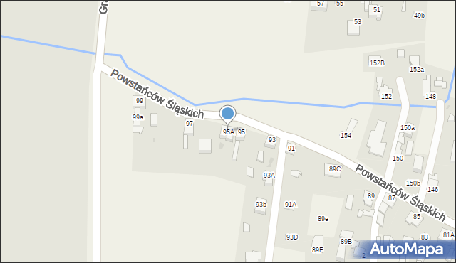 Przyszowice, Powstańców Śląskich, 95A, mapa Przyszowice