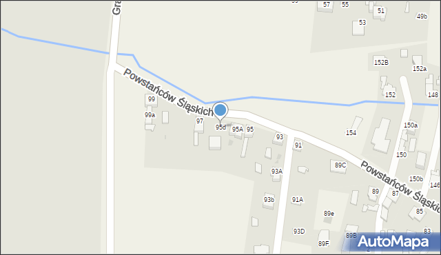 Przyszowice, Powstańców Śląskich, 95d, mapa Przyszowice