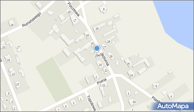 Przytoczna, Pocztowa, 19A, mapa Przytoczna