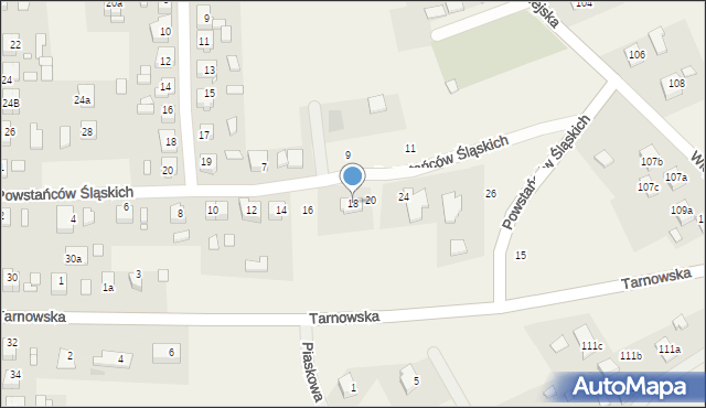 Przywory, Powstańców Śląskich, 18, mapa Przywory