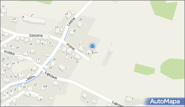 Psary, Polna, 3, mapa Psary